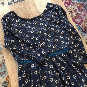 Blue 3/4 sleeve dress